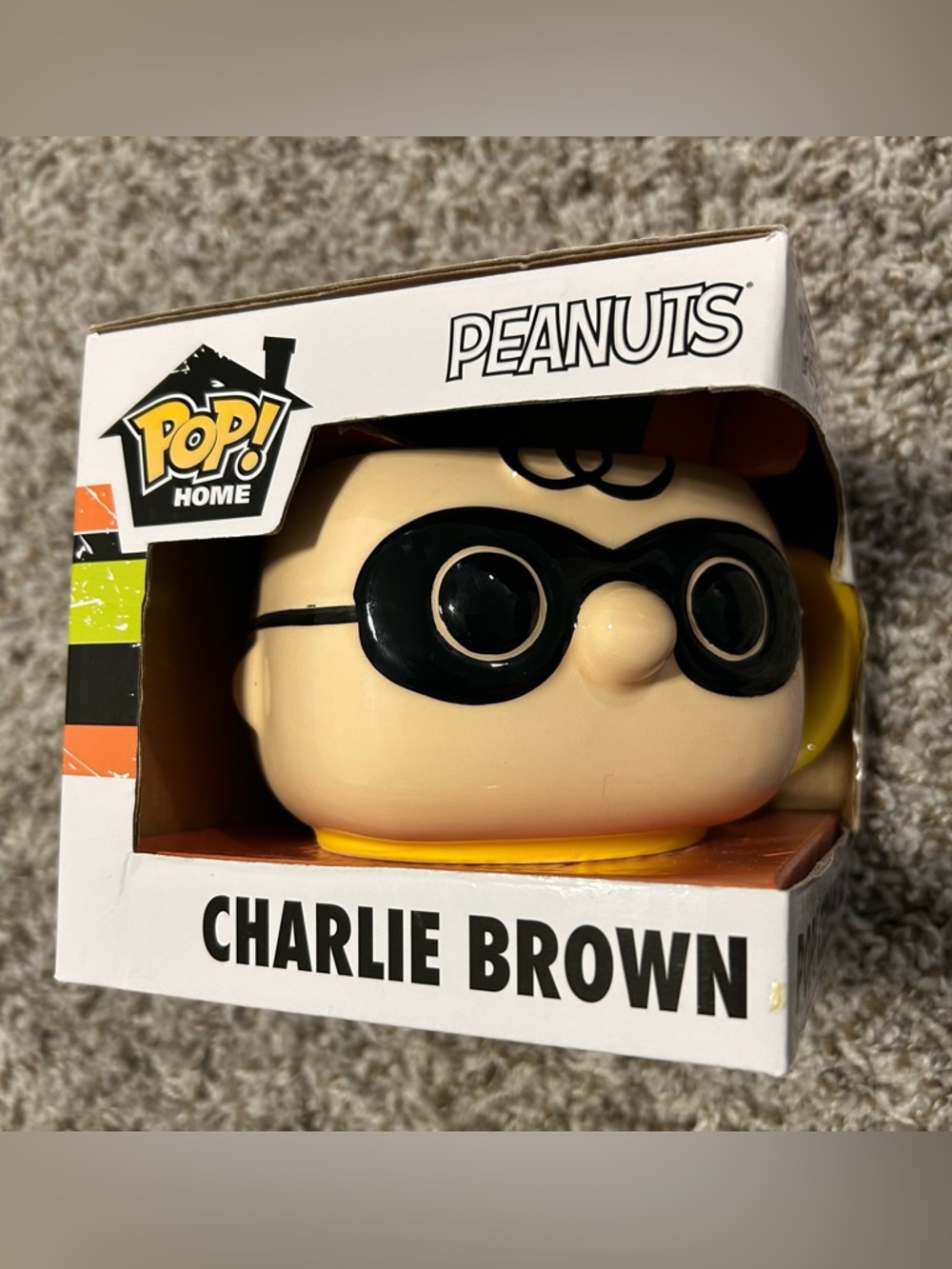 Funko POP! Home Peanuts Charlie Brown Ceramic Mug Joe Cool Glasses In Box
